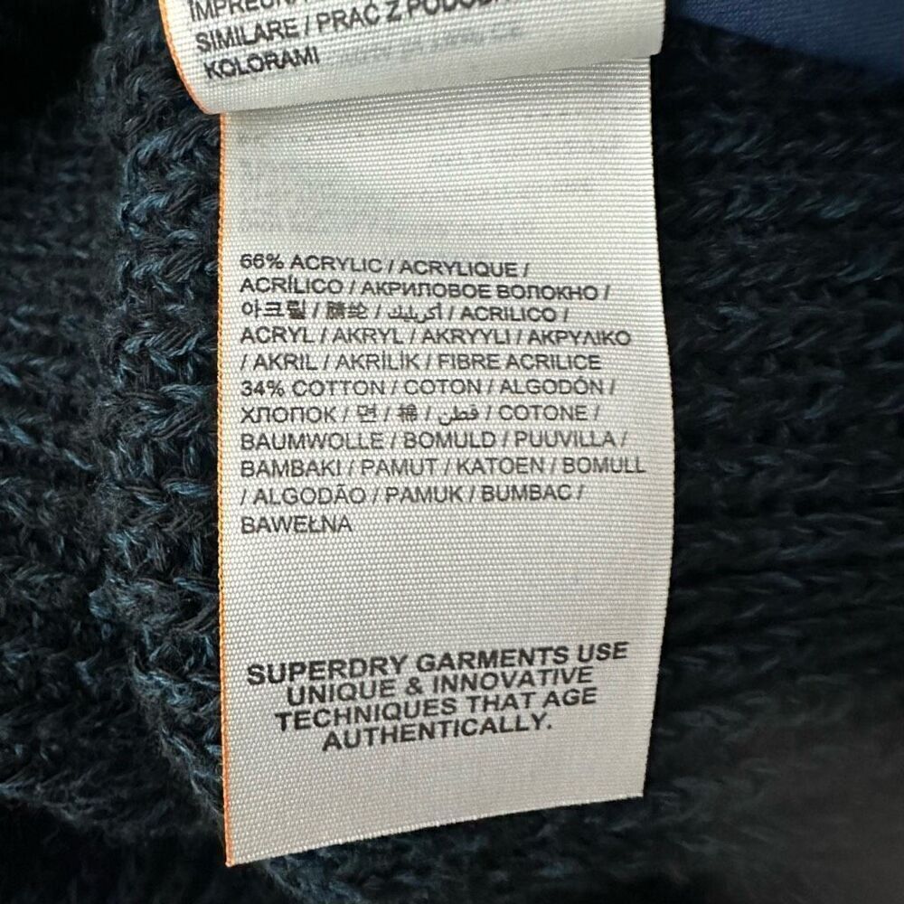 Superdry Midwest Parks V-Neck Sweater Size Small - Picture 5 of 12